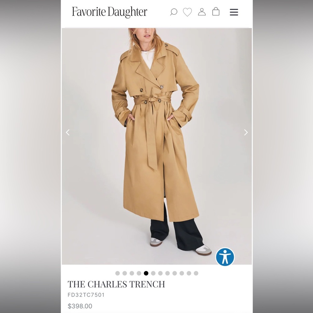 Favorite Daughter Camel Trench Coat
